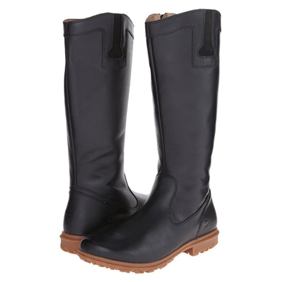 bogs women's pearl tall leather boot